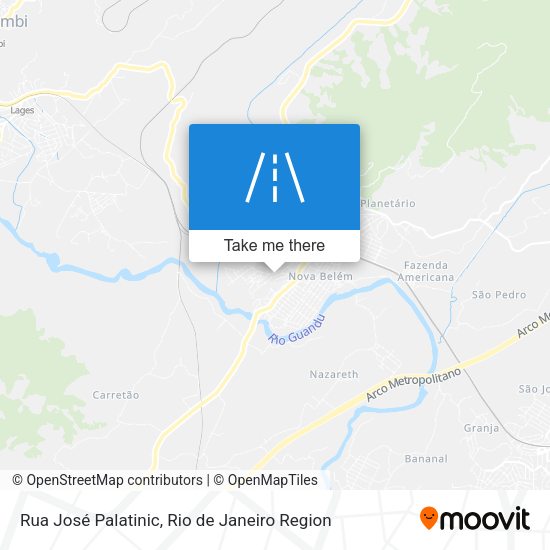 Rua José Palatinic map