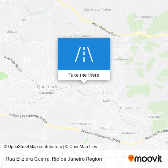 Rua Eliziara Guerra map