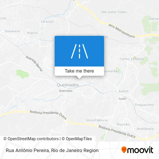 Rua Antônio Pereira map