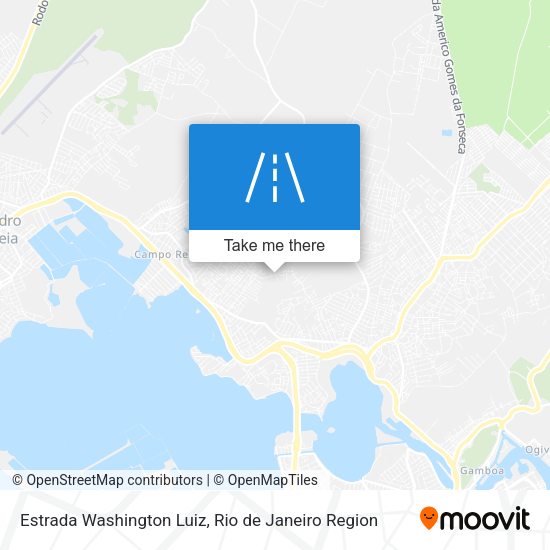 Estrada Washington Luiz map