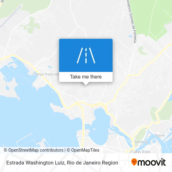 Estrada Washington Luiz map