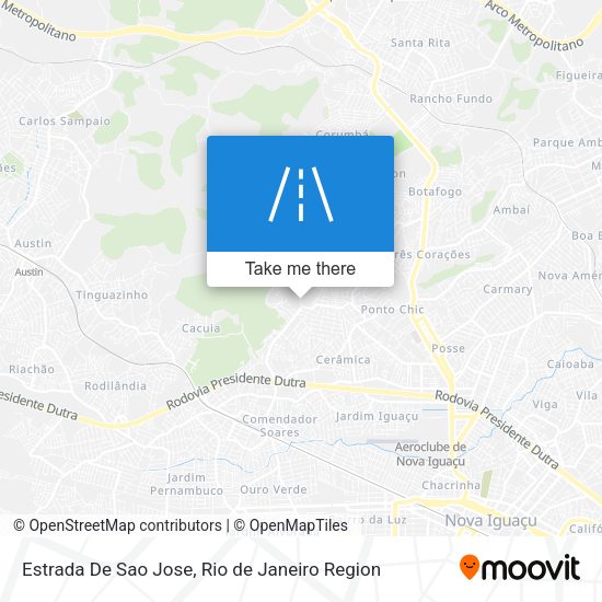 Estrada De Sao Jose map