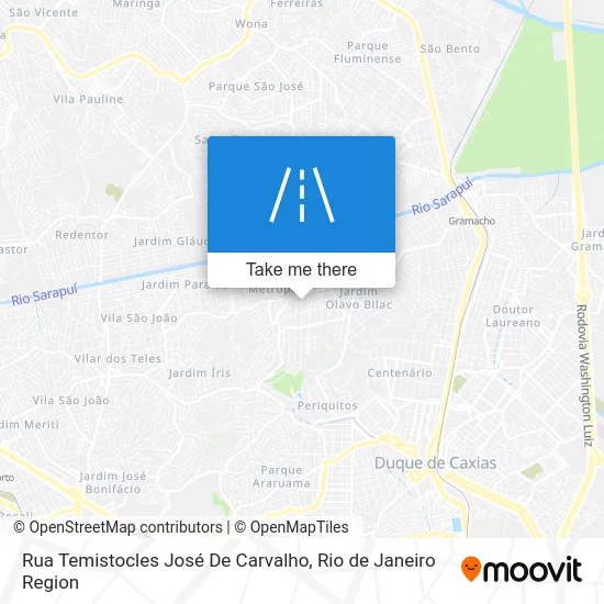 Rua Temistocles José De Carvalho map