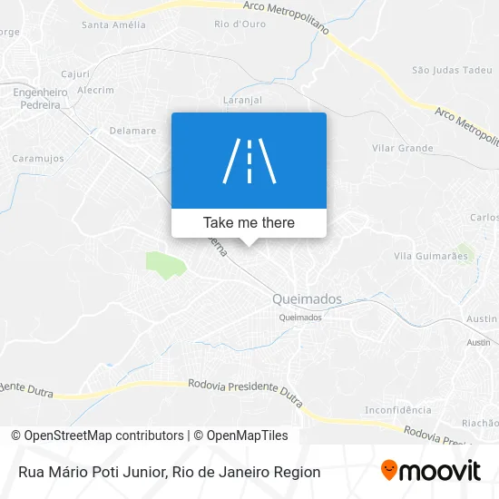 Rua Mário Poti Junior map