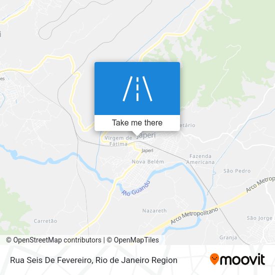 Rua Seis De Fevereiro map