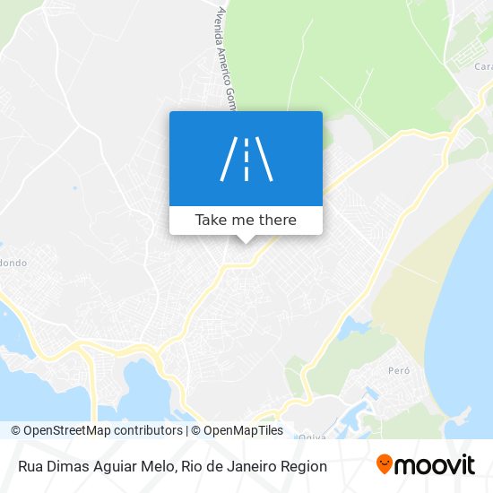 Mapa Rua Dimas Aguiar Melo