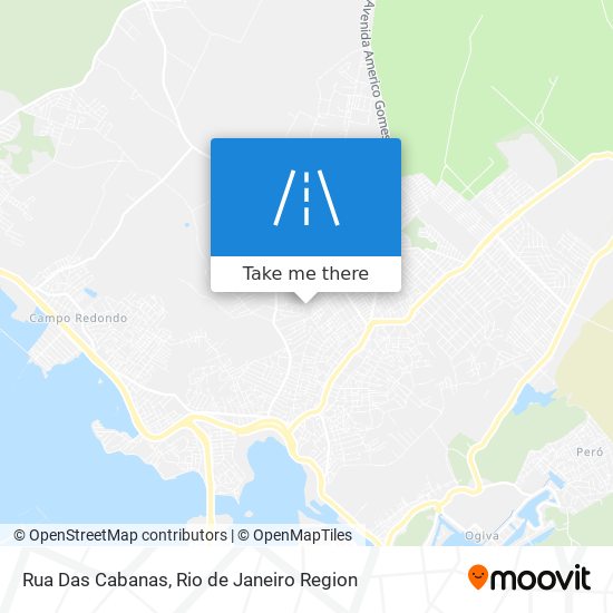 Rua Das Cabanas map