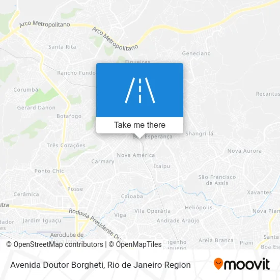 Avenida Doutor Borgheti map