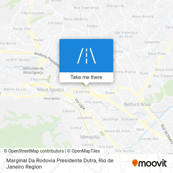 Marginal Da Rodovia Presidente Dutra map