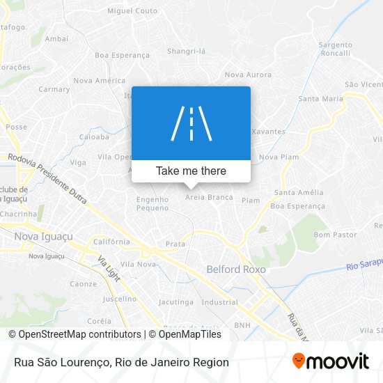 Rua São Lourenço map