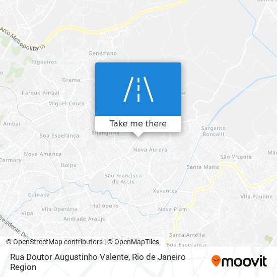 Rua Doutor Augustinho Valente map