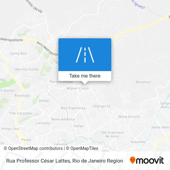Rua Professor César Lattes map