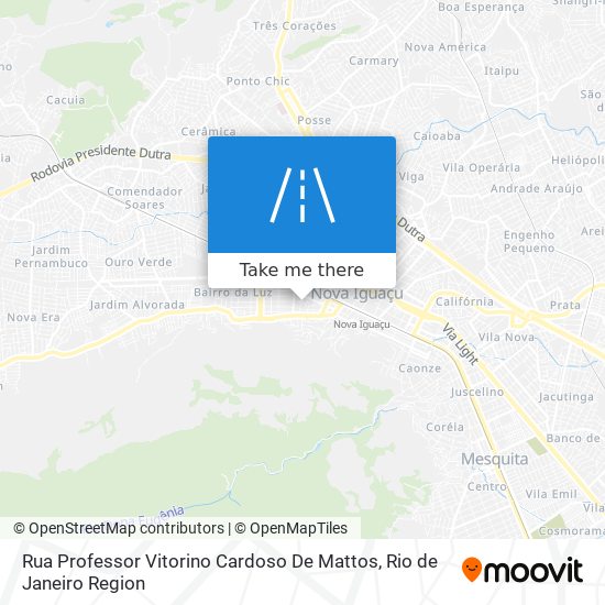 Rua Professor Vitorino Cardoso De Mattos map