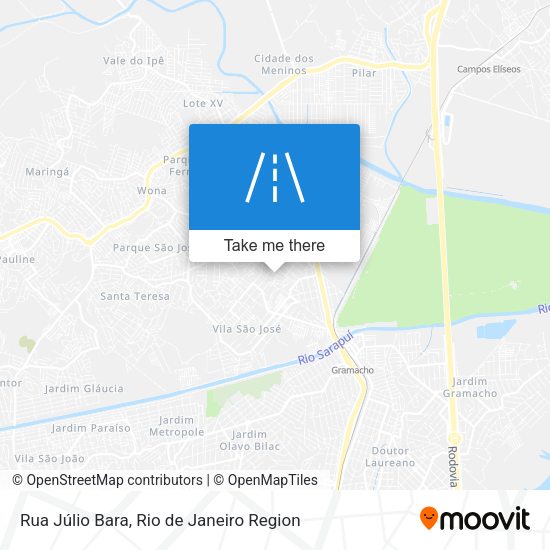 Rua Júlio Bara map
