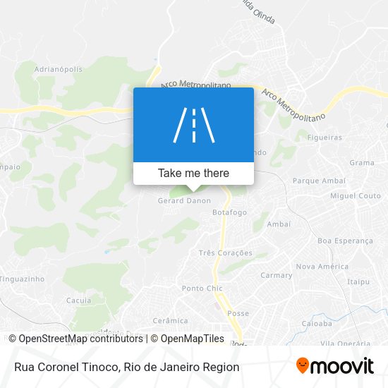Rua Coronel Tinoco map