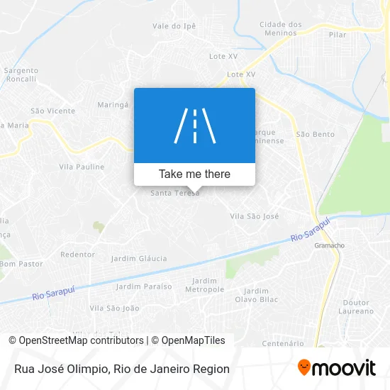 Rua José Olimpio map
