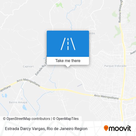 Estrada Darcy Vargas map