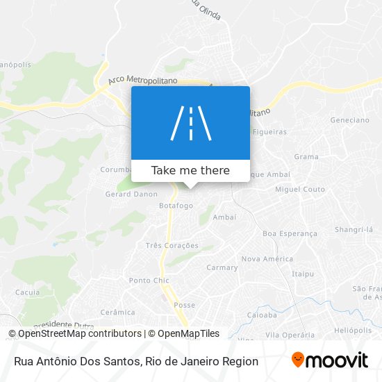 Rua Antônio Dos Santos map