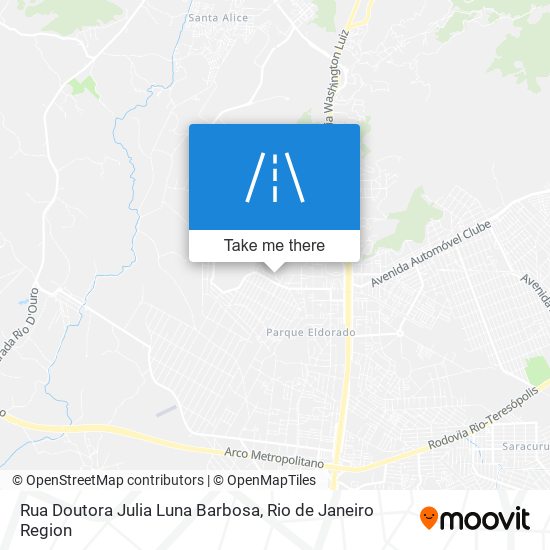 Mapa Rua Doutora Julia Luna Barbosa