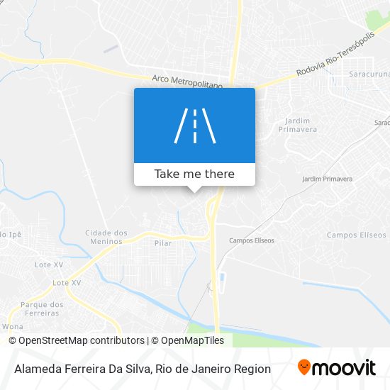 Mapa Alameda Ferreira Da Silva