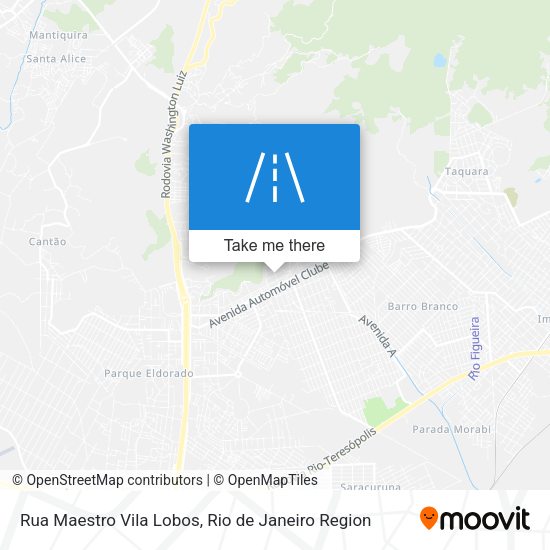 Rua Maestro Vila Lobos map