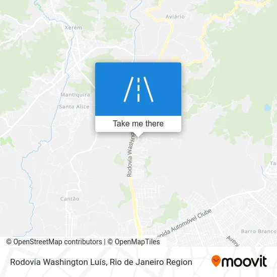 Rodovia Washington Luís map