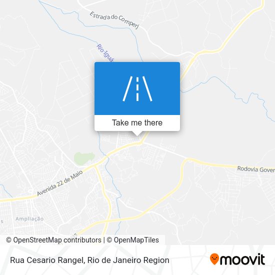 Rua Cesario Rangel map