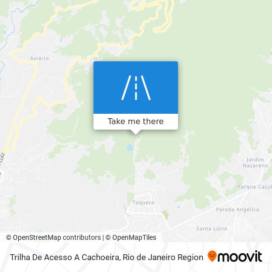 Trilha De Acesso A Cachoeira map