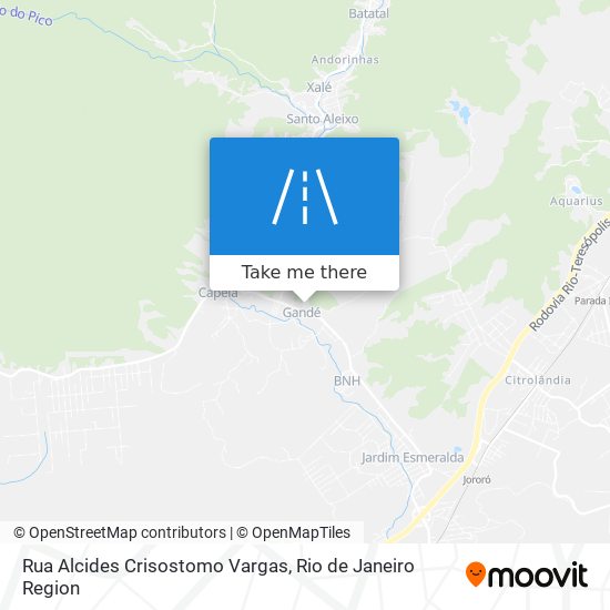 Mapa Rua Alcides Crisostomo Vargas