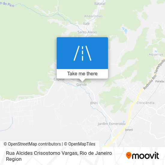 Rua Alcides Crisostomo Vargas map