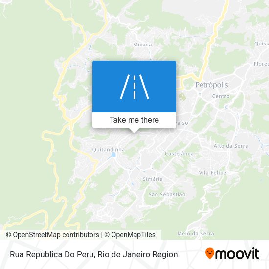 Rua Republica Do Peru map
