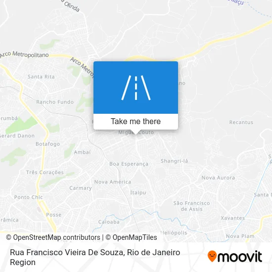 Rua Francisco Vieira De Souza map