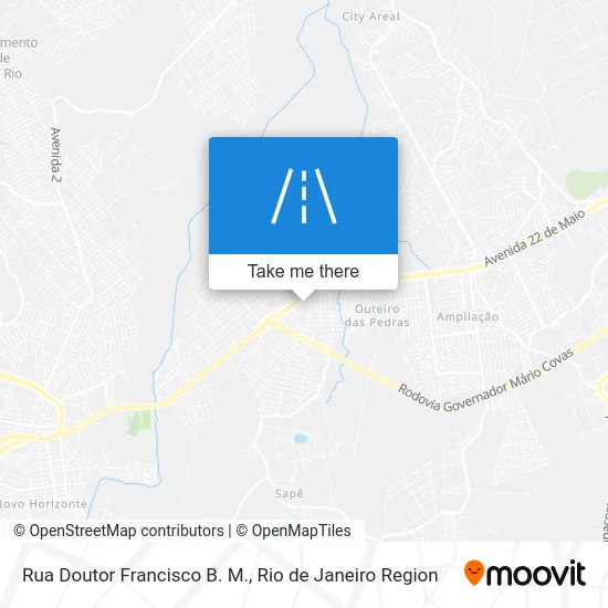 Rua Doutor Francisco B. M. map