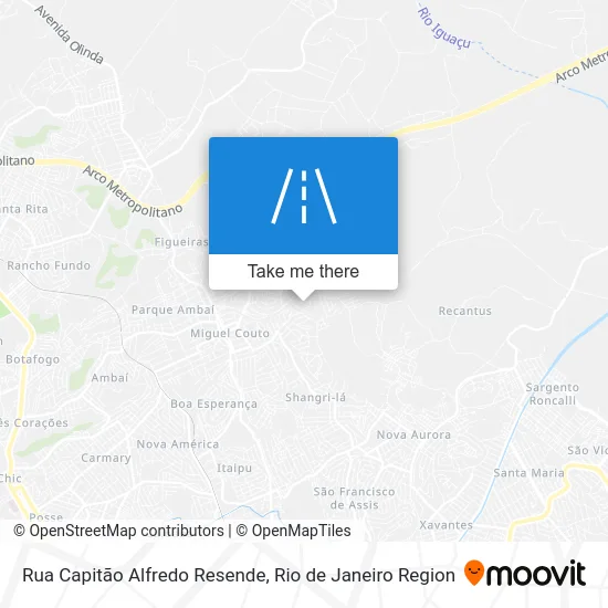 Rua Capitão Alfredo Resende map