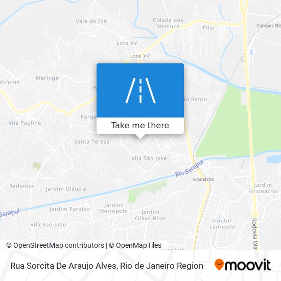 Rua Sorcita De Araujo Alves map