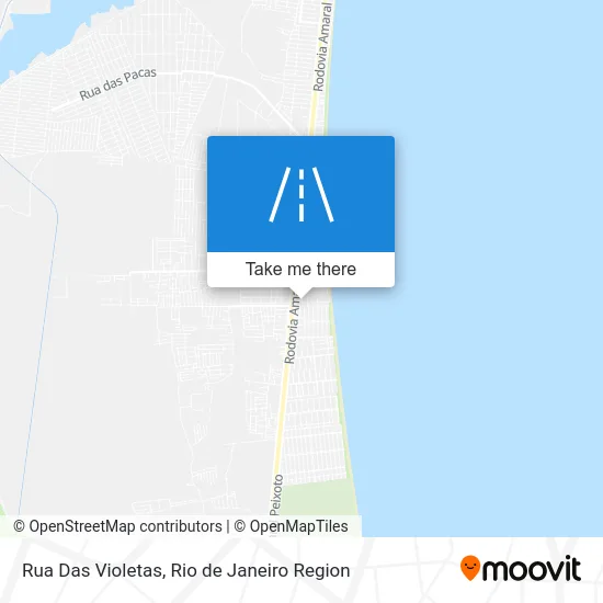 Rua Das Violetas map