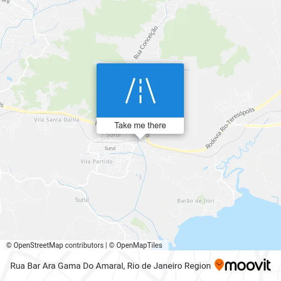 Rua Bar Ara Gama Do Amaral map