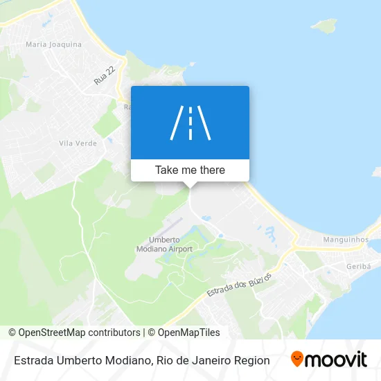 Estrada Umberto Modiano map