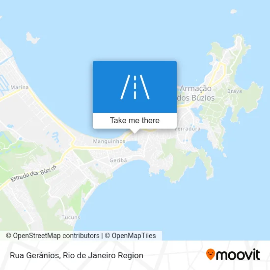 Rua Gerânios map