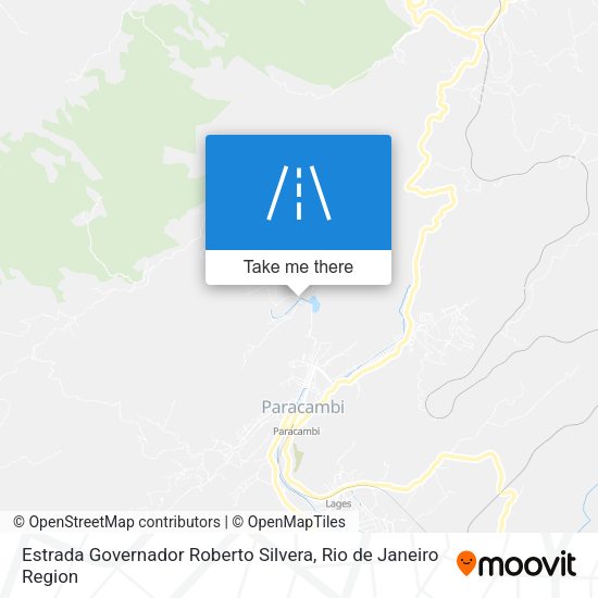 Estrada Governador Roberto Silvera map