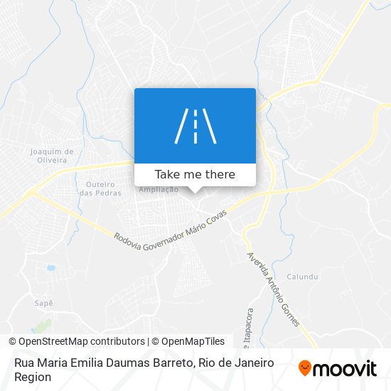 Mapa Rua Maria Emilia Daumas Barreto