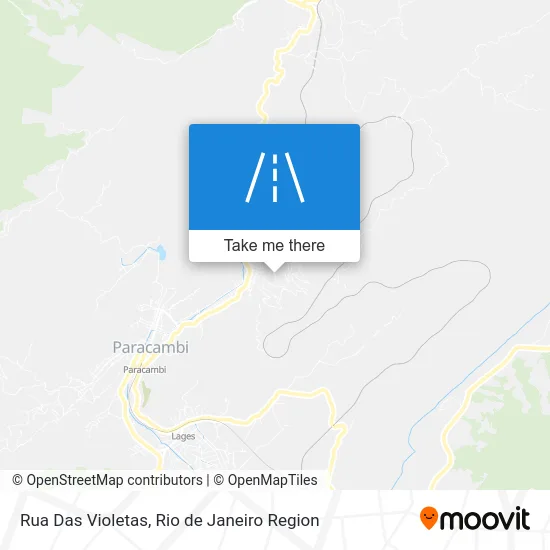 Rua Das Violetas map