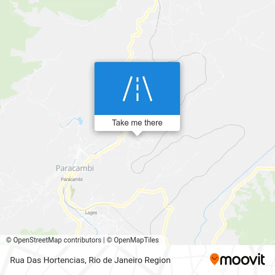 Rua Das Hortencias map