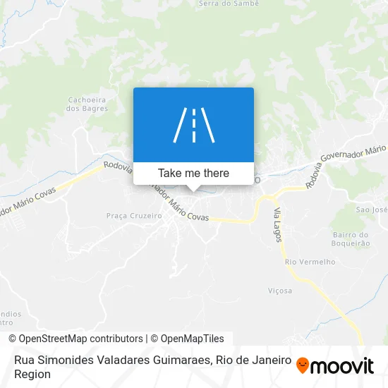 Rua Simonides Valadares Guimaraes map
