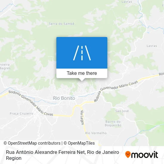 Rua Antônio Alexandre Ferreira Net map