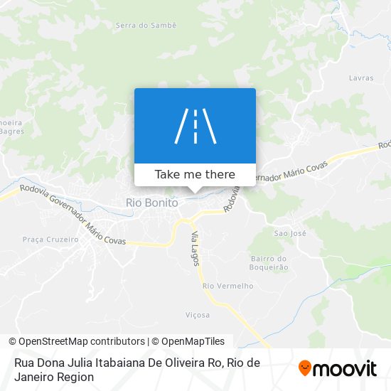 Mapa Rua Dona Julia Itabaiana De Oliveira Ro