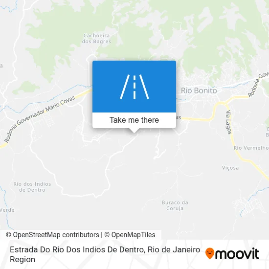 Estrada Do Rio Dos Indios De Dentro map