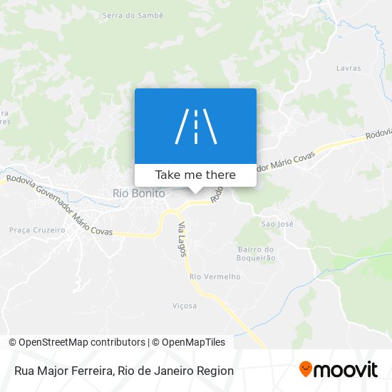 Mapa Rua Major Ferreira