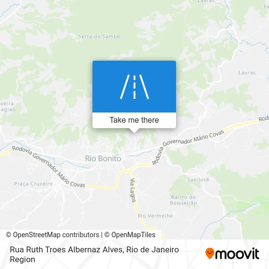 Rua Ruth Troes Albernaz Alves map