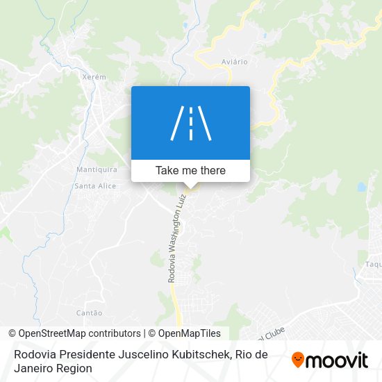 Rodovia Presidente Juscelino Kubitschek map